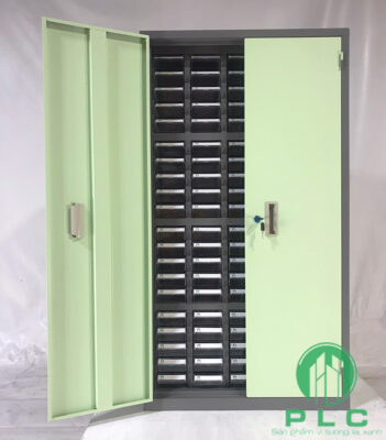Tủ đựng linh kiện điện tử 100 ngăn có cửa giá tốt nhất
